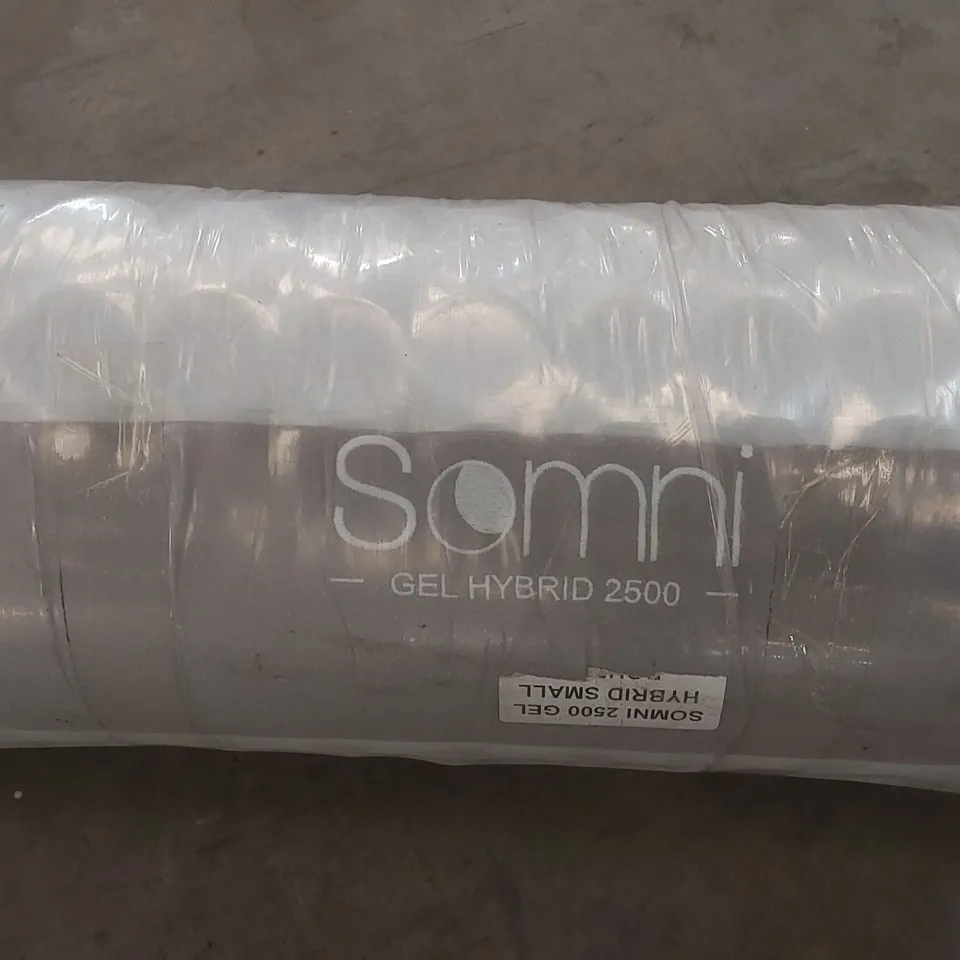BRAND NEW BAGGED AND ROLLED SOMNI GEL HYBRID 2500 MATTRESS - 4FT SMALL DOUBLE