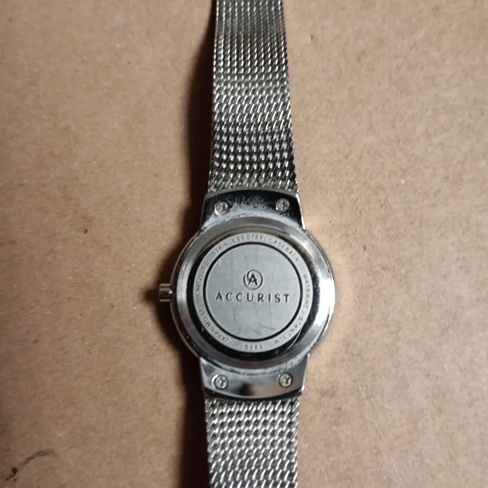 ACCURIST STAINLESS STEEL MESH BRACELET WATCH
