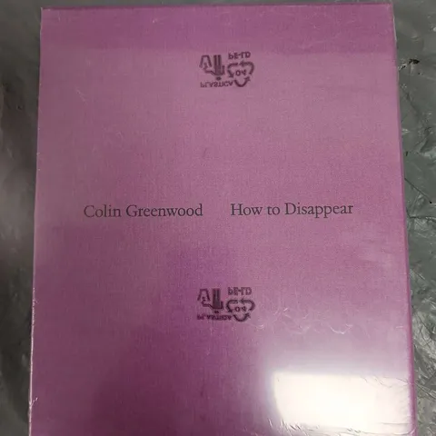 SEALED COLIN GREENWOOD HOW TO DISSAPEAR A PORTRAIT OF RADIOHEAD