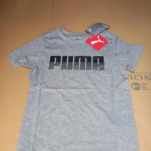 CHILDRENS GREY PUMA LOGO T-SHIRT SIE UNSPECIFIED