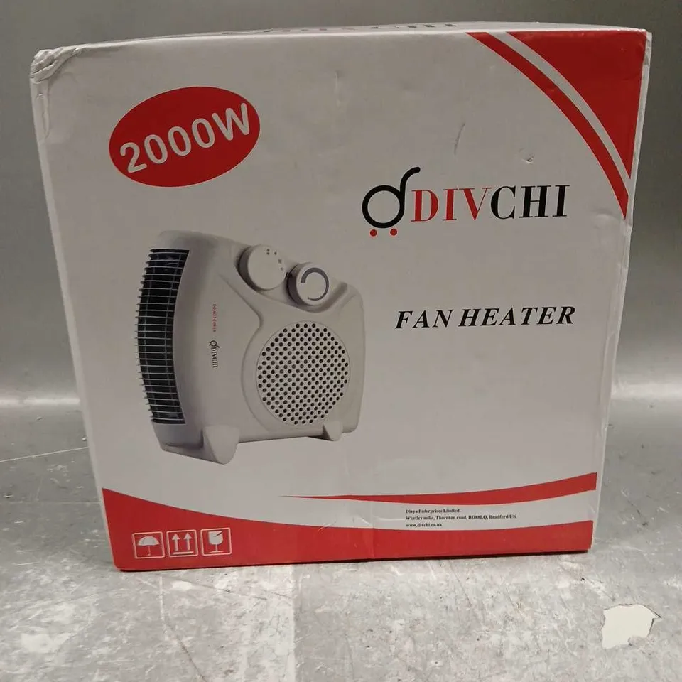 BOXED 2000W DIVCHI FAN HEATER