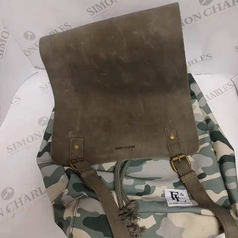 FORBES & LEWIS DEVON BACKPACK IN CAMO DESIGN