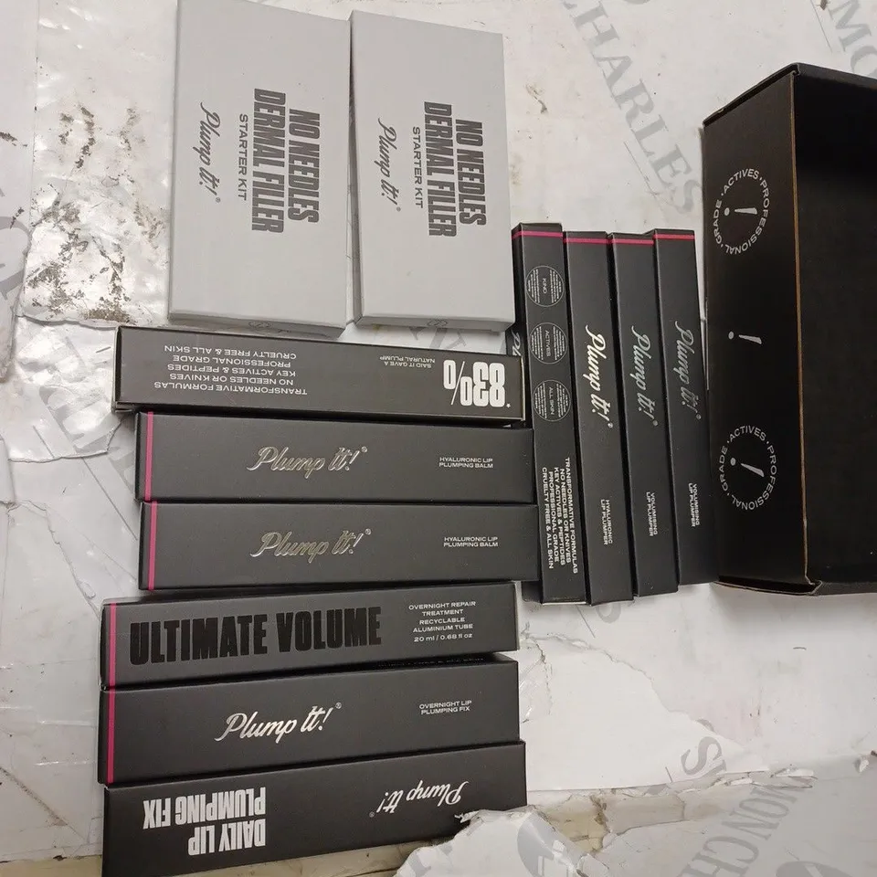 PLUMP IT LIP ITEMS TO INCLUDE OVERNIGHT LIP PLUMPING FIX, ETC