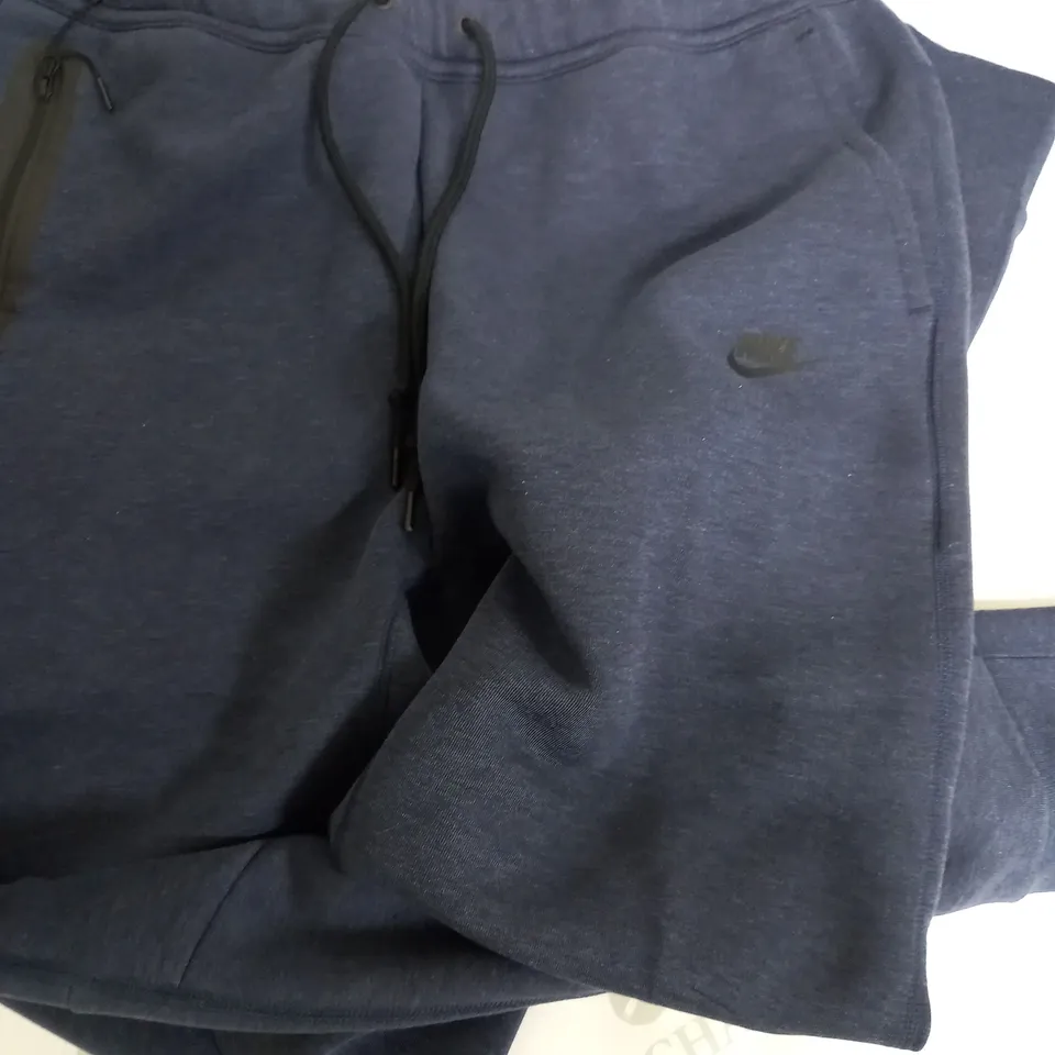NIKE TECH FLEECE NAVY PANTS - LARGE