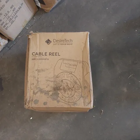 BOXED DESIRETECH 18m 4 SOCKET CABLE REEL