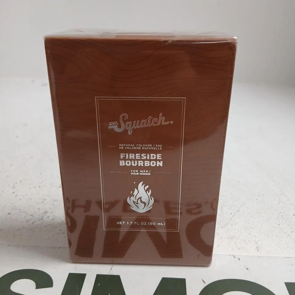 BOXED AND SEALED DR SQUATCH FIRESIDE COLOGNE NATURAL COLOGNE 50ML