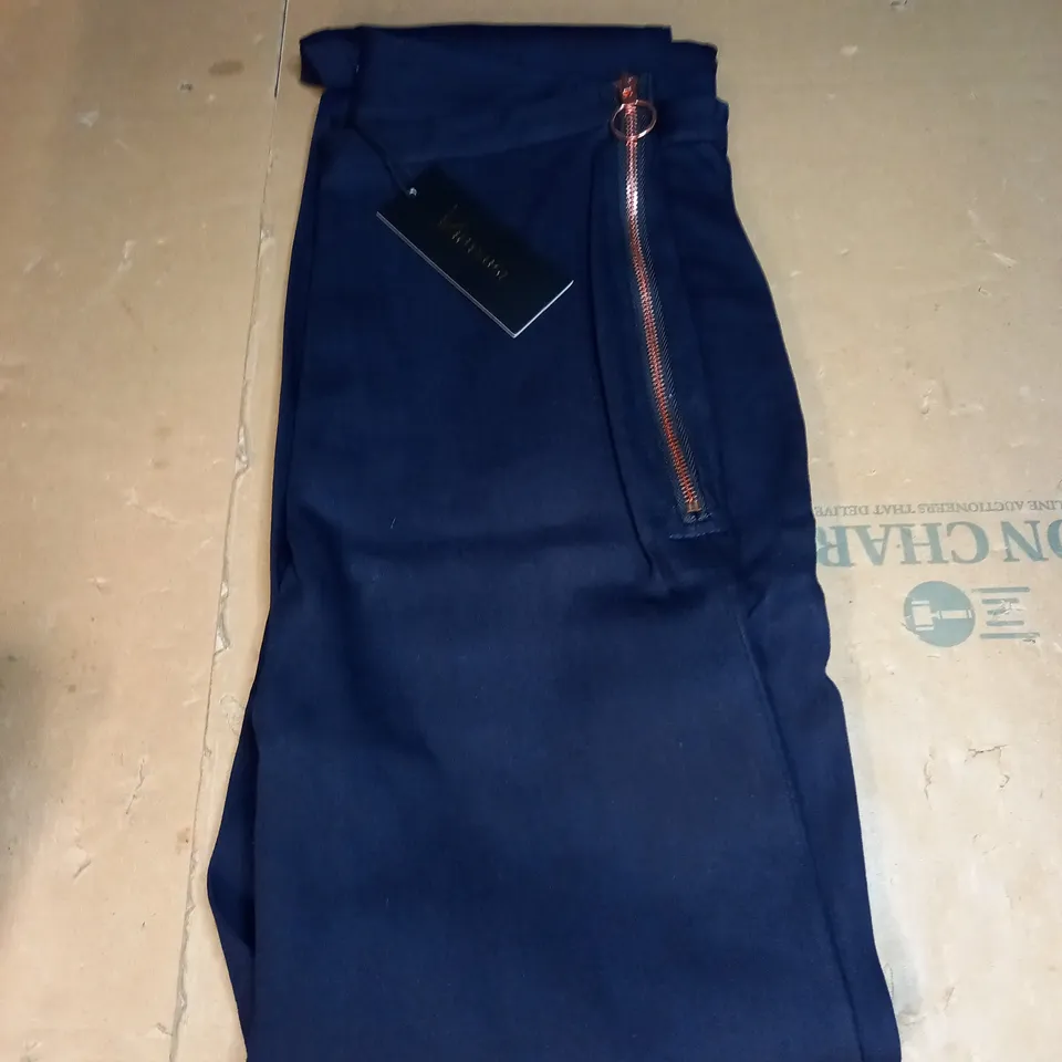 KINTSUGI DARK DENIM JEANS WITH GOLD ZIPS SIZE 10