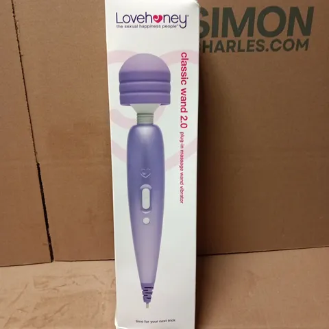 SEALED LOVEHONEY CLASSIC WAND 2.0 PLUG IN MASSAGE WAND VIBRATOR
