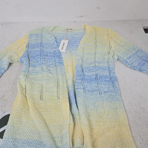 MUDFLOWER WOMEN'S KNIT CARDIGAN – UK 16, PASTEL GRADIENT