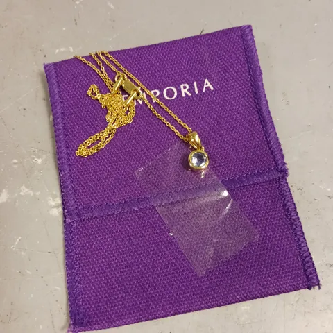 GEMPORIA CHAIN LINK PENDANT NECKLACE