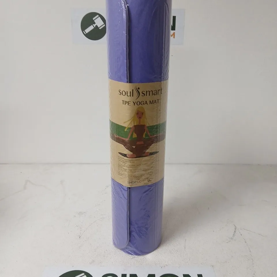 SOUL SMART TPE YOGA MAT – PURPLE