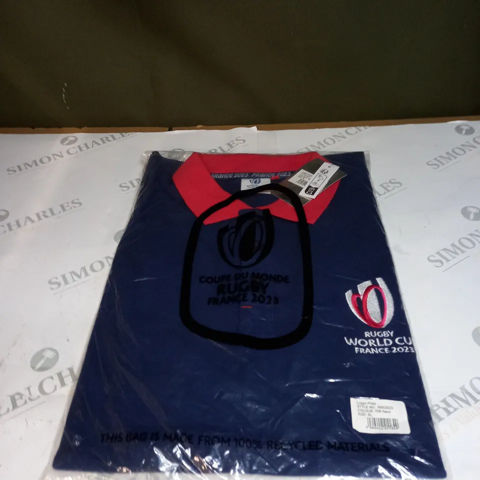 BAGGED RUGBY WORLD CUP 2023 POLO SHIRT SIZE XL