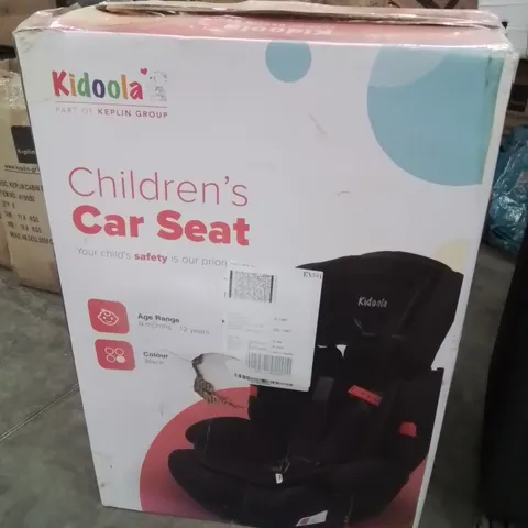 BOXED KIDOOLA CHILDREN'S CAR SEAT