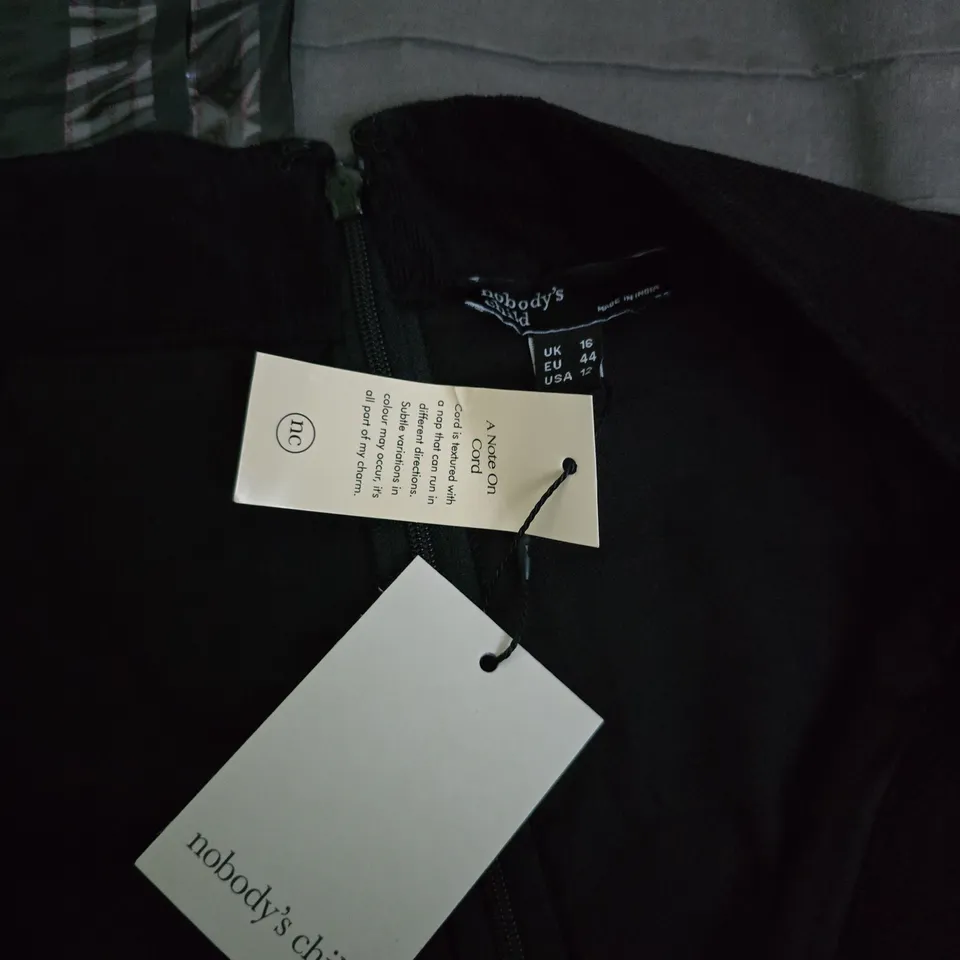 NOBODY'S CHILD BLACK SKIRT, UK 16