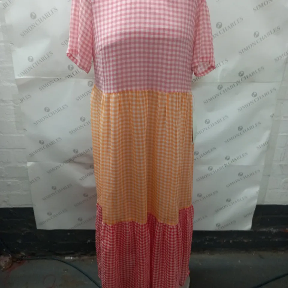 NEVER FULLY DRESSED SUMMER CHECK DRESS - UK 12