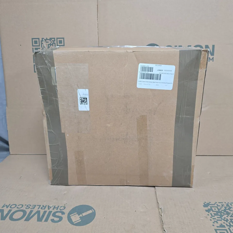 OUTLET COZEE HOME FAMILY SIZED FAUX FUR HEATED THROW