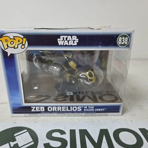 FUNKO POP! STAR WARS ZEB ORRELIOS IN THE RAZOR CREST – NO. 338, BOXED