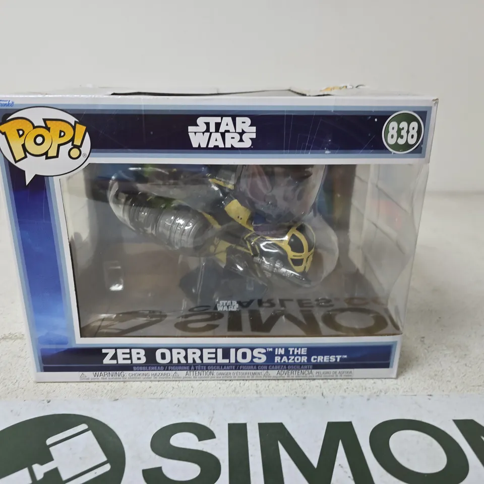 FUNKO POP! STAR WARS ZEB ORRELIOS IN THE RAZOR CREST – NO. 338, BOXED