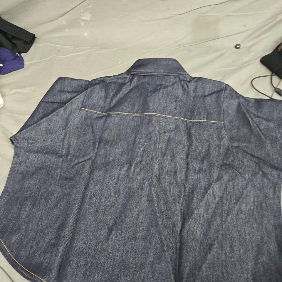DENIM SHIRT – MEN'S, SIZE 42