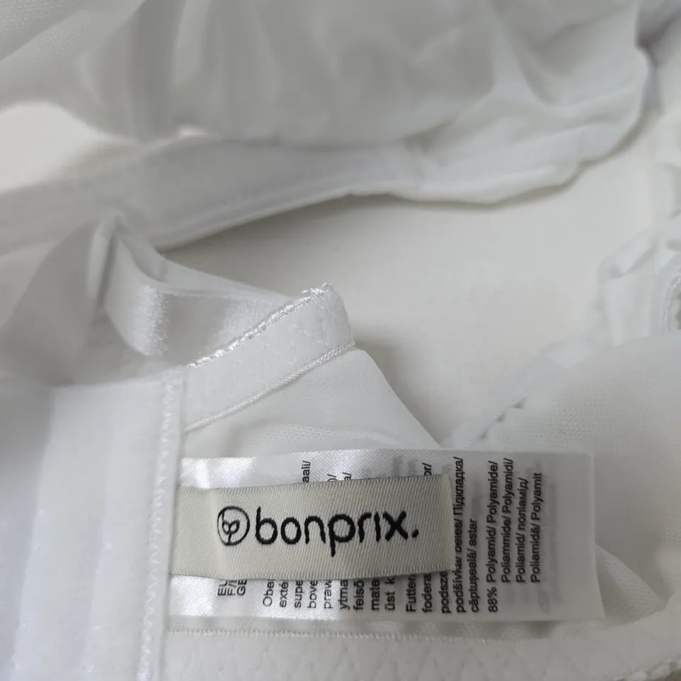 BONPRIX WOMEN'S BRA SET – WHITE & BLACK, UK 36D (2-PACK)