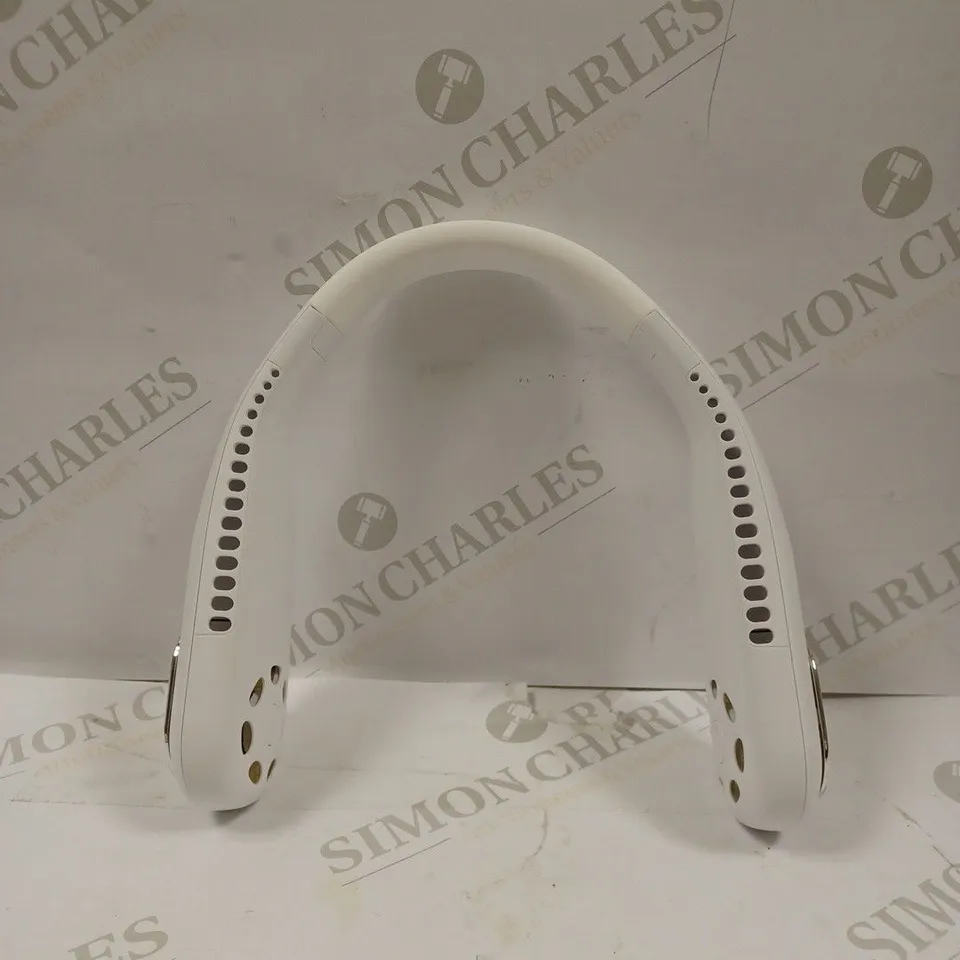 BOXED BLADELESS NECK COOLER FAN IN WHITE