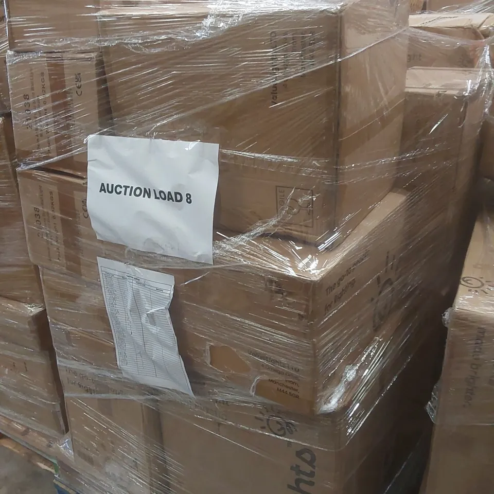 PALLET CONTAINING A VERY LARGE QUANTITY OF ASSORTED DESIGNER LIGHTING PRODUCTS