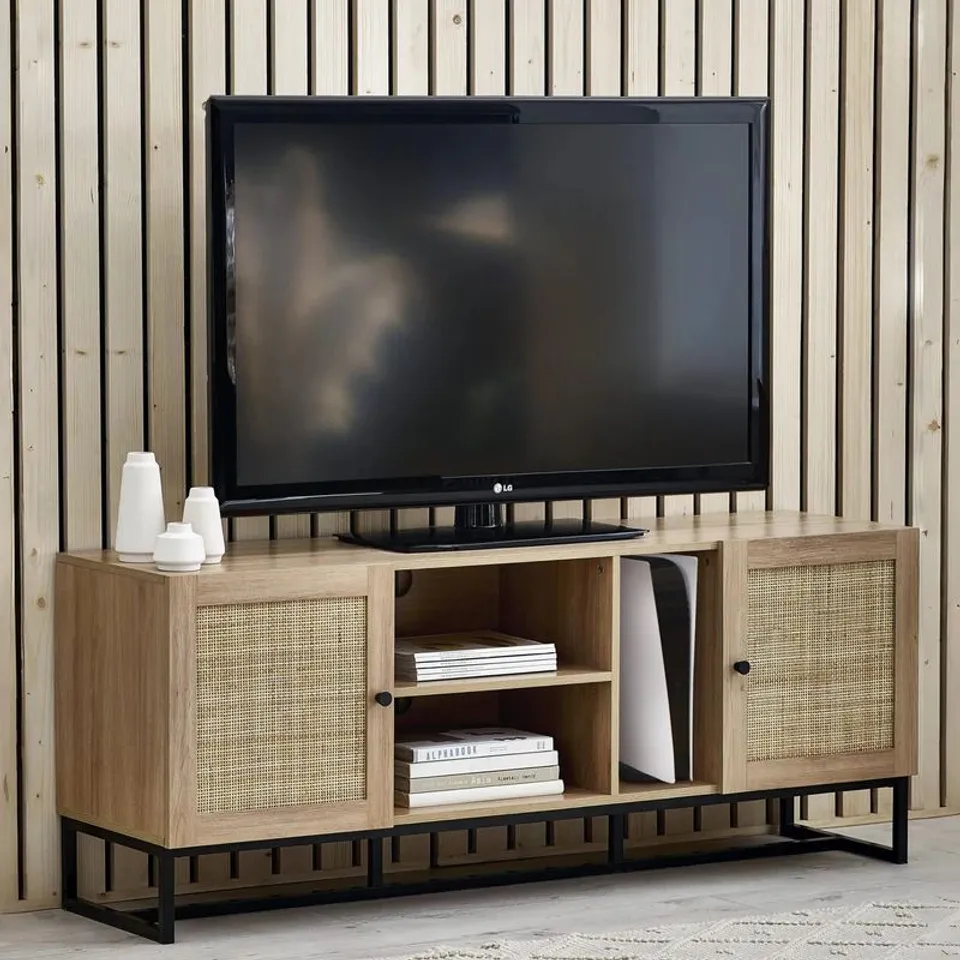 BOXED TV UNIT - OAK (1 BOX)