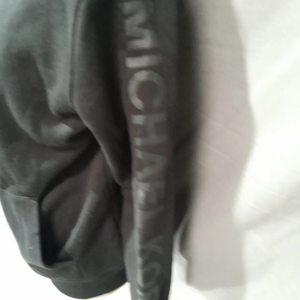 MICHAEL KORS ZIP THROUGH BLACK HOODIE - M