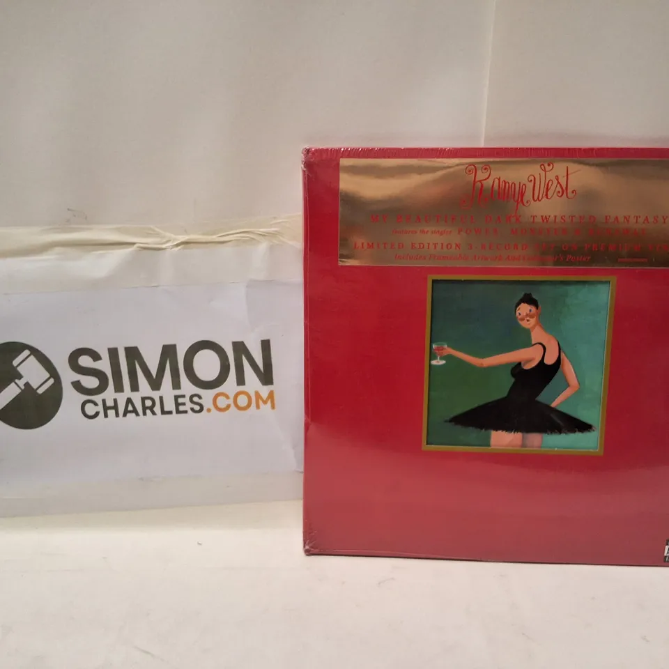 KANYE WEST – MY BEAUTIFUL DARK TWISTED FANTASY LP (RED GATEFOLD, SEALED)