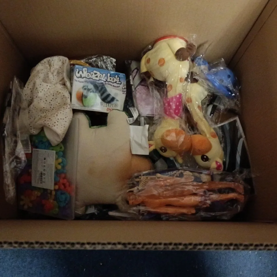 LOT OF ASSORTED TOYS AND GAMES TO INCLUDE TOILET PIANO MAT, SILKSONG ADVENT CALENDAR AND BOULDER BLOCK