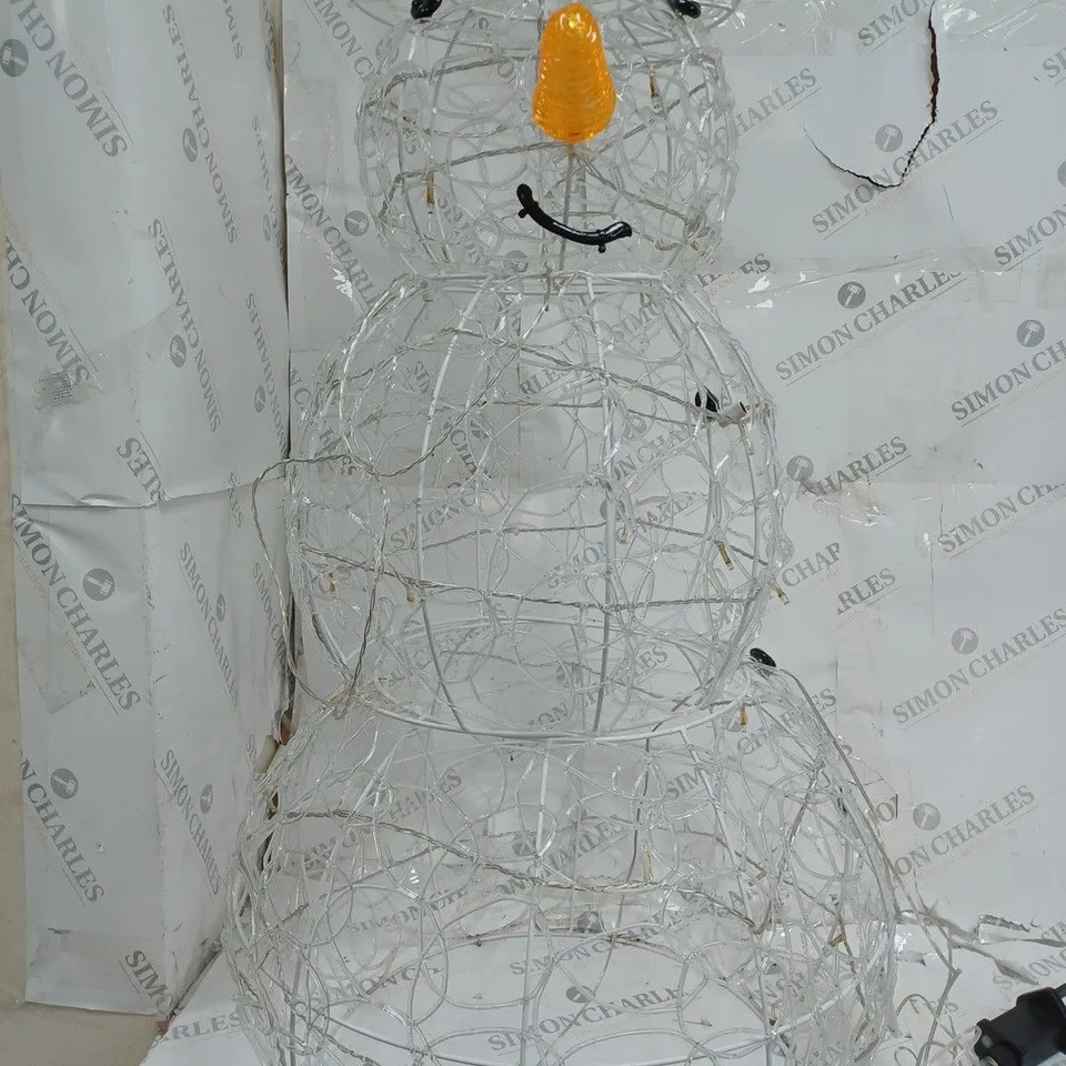 BOXED FESTIVE OUTDOOR AND INDOOR PRE-LIT LED LARGE DECORATION SNOWMAN