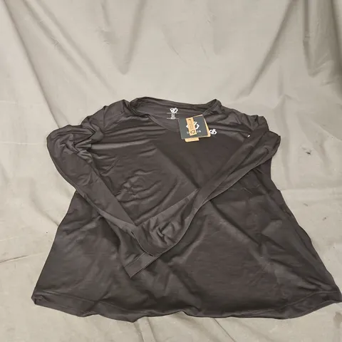 DARE 2B BLACK DISCERN TEE LONG-SLEEVE TOP – UK 12