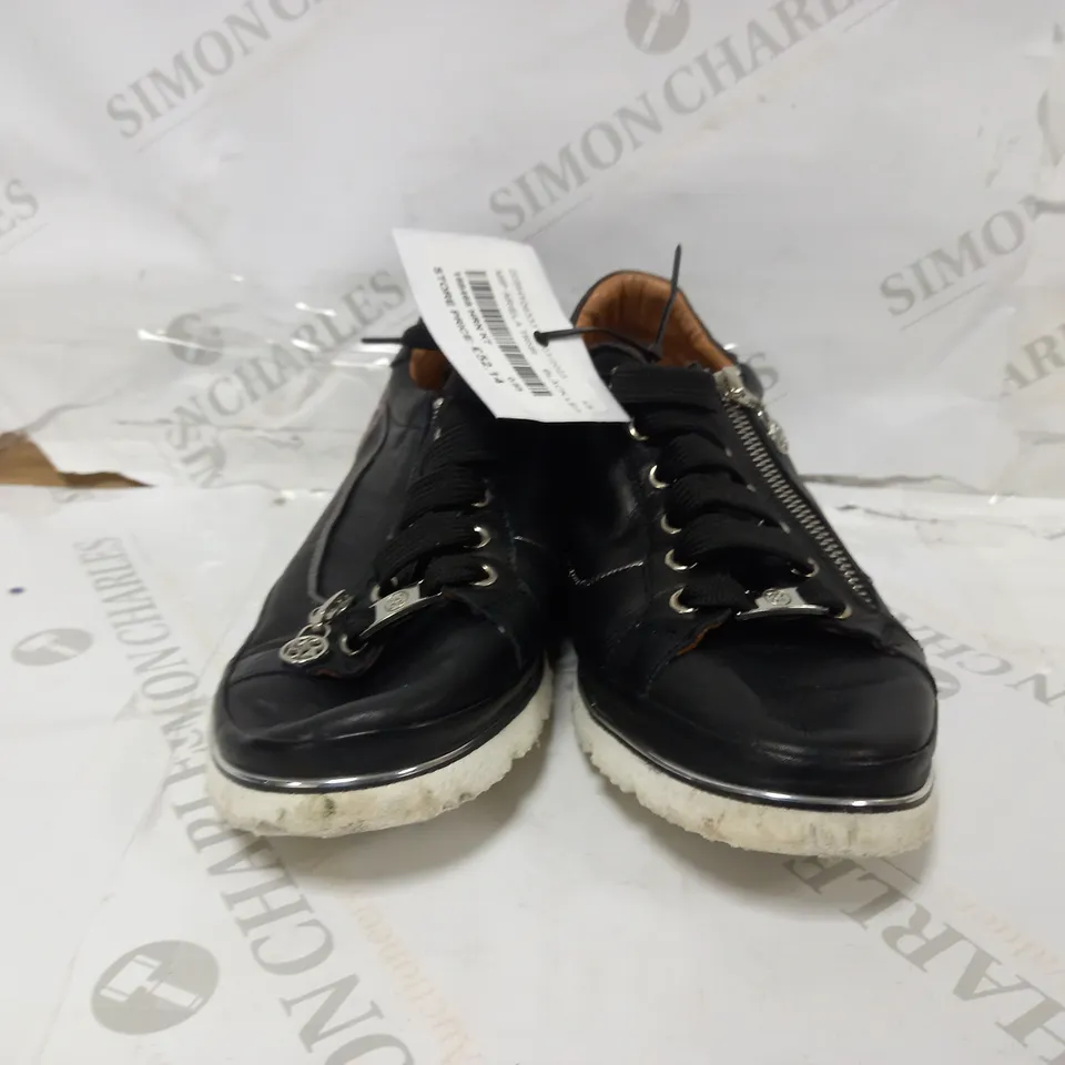 MODA IN PELLE ARIELA BLACK TRAINER SIZE 7 UK