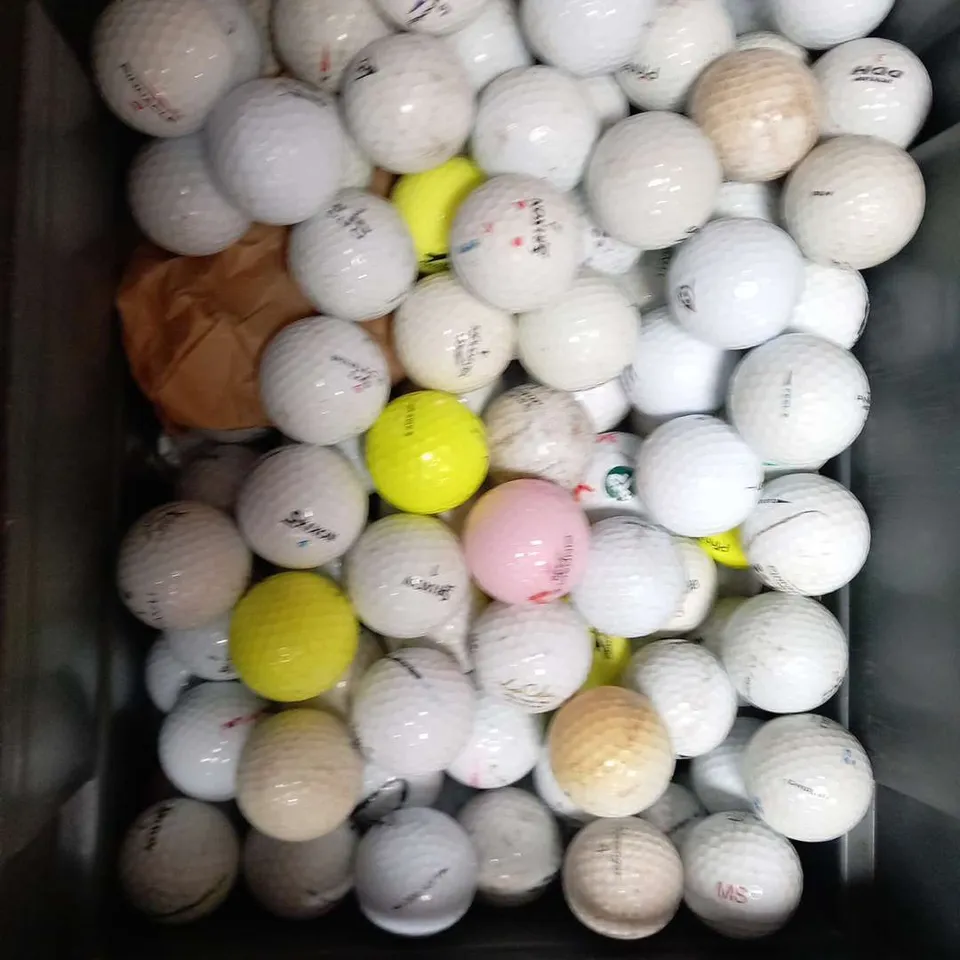 TOTE OF ASSORTED GOLF BALLS