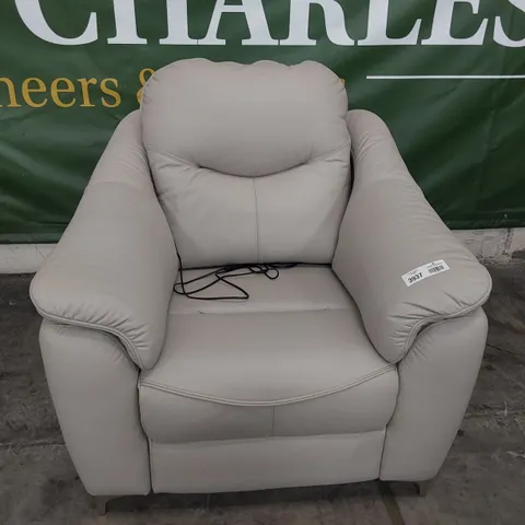 QUALITY BRITISH DESIGNER G PLAN JACKSON POWER RECLINING EASY CHAIR CAMBRIDGE CLOUD LEATHER 