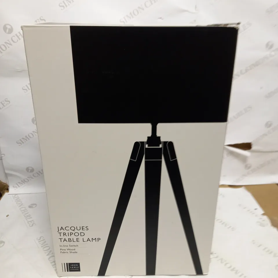 JOHN LEWIS JACQUES TRIPOD TABLE LAMP 