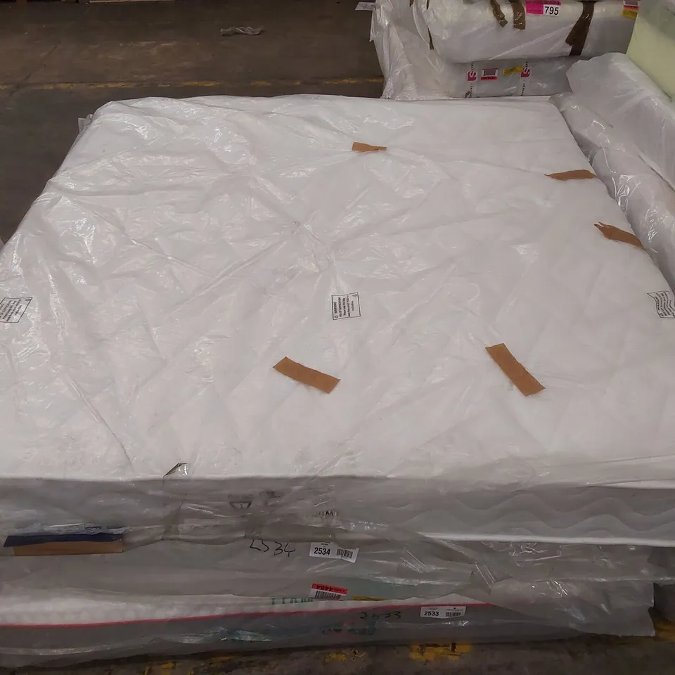 QUALITY BAGGED SILENTNIGHT 6FT SUPERKING ECO COMFORT MIRACOIL QUILTED MATTRESS