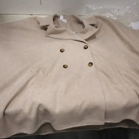 3 BOXES OF APPROXIMATELY 10 MARLA WYNNE DOUBLE BRASTED CAPE COAT LIGHT OATMEAL - SIZE MEDIUM
