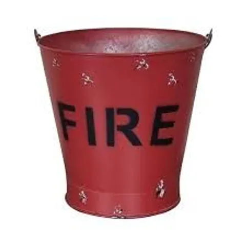 BRAND NEW HOMESDIRECT 365 RED IRON FIRE BUCKET 