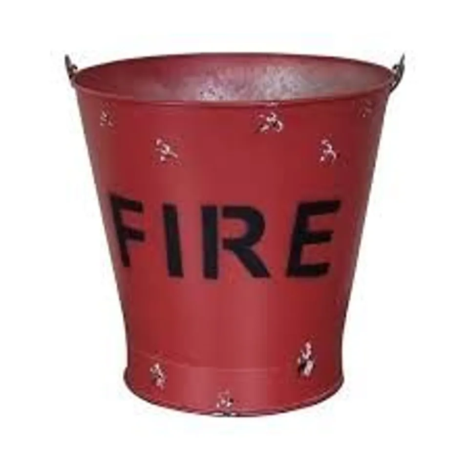 BRAND NEW HOMESDIRECT 365 RED IRON FIRE BUCKET 
