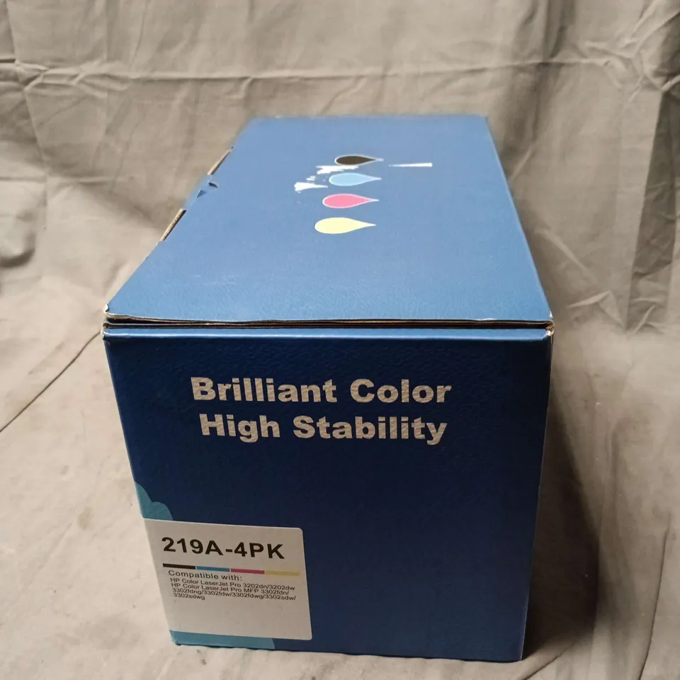 HP 219A-4PK COLOR TONER CARTRIDGE SET FOR COLOR LASERJET PRO