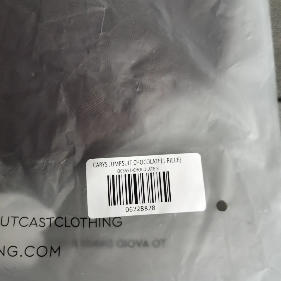 OUTCAST CLOTHING JUMPSUIT – CHOCOLATE – SIZE S