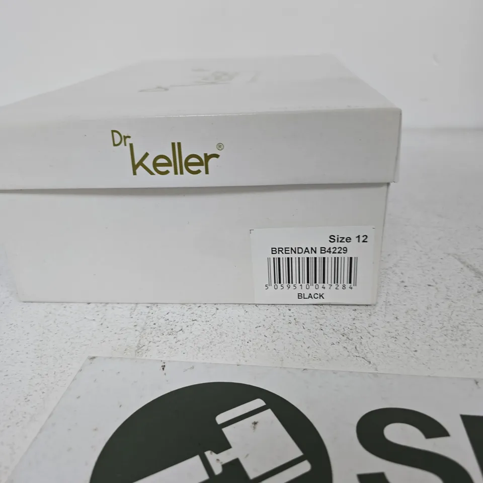 DR KELLER MEN'S SHOES – BRENDAN B4229 – SIZE UK 12 – BLACK