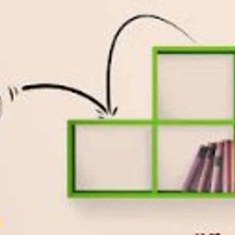 BRAND NEW BOXED GREEN THREE COMPARMENT SHELVING