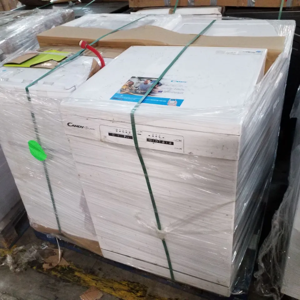 PALLET OF APPROXIMATELY 4 UNPROCESSED RAW RETURN WHITE GOODS TO INCLUDE;