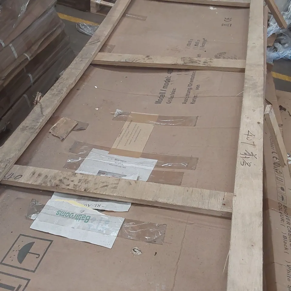 PALLET CONTAINING A LARGE QUANTITY OF ASSORTED SHOWER CABIN PARTS ECT