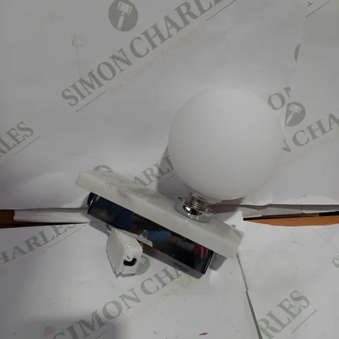 WHITE MARBLE BATHROOM WALL LIGHT