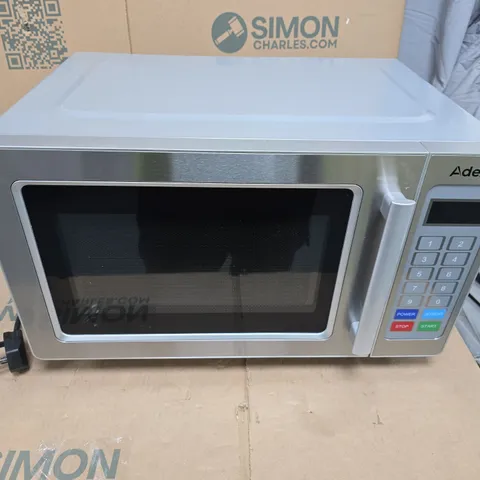 ADEXA MICROWAVE OVEN – SILVER COUNTERTOP APPLIANCE