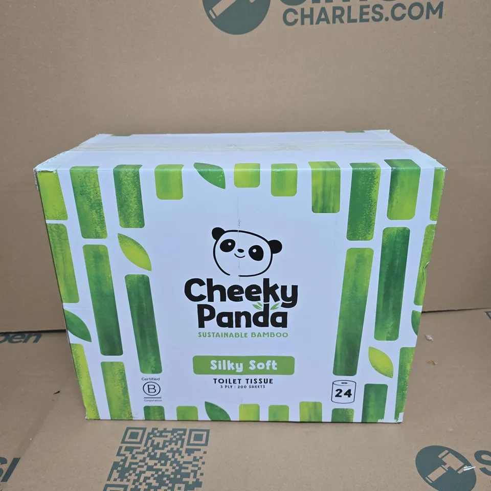 CHEEKY PANDA BAMBOO TOILET TISSUE – 24 ROLL PACK (SILKY SOFT)