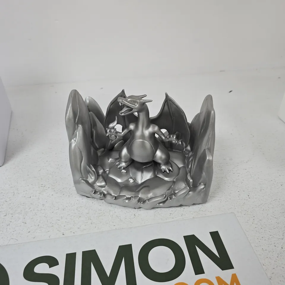 POKEMON CENTER CHARIZARD FIGURE – KANTO FINAL EVOLUTION ON ROCKY DIORAMA BASE